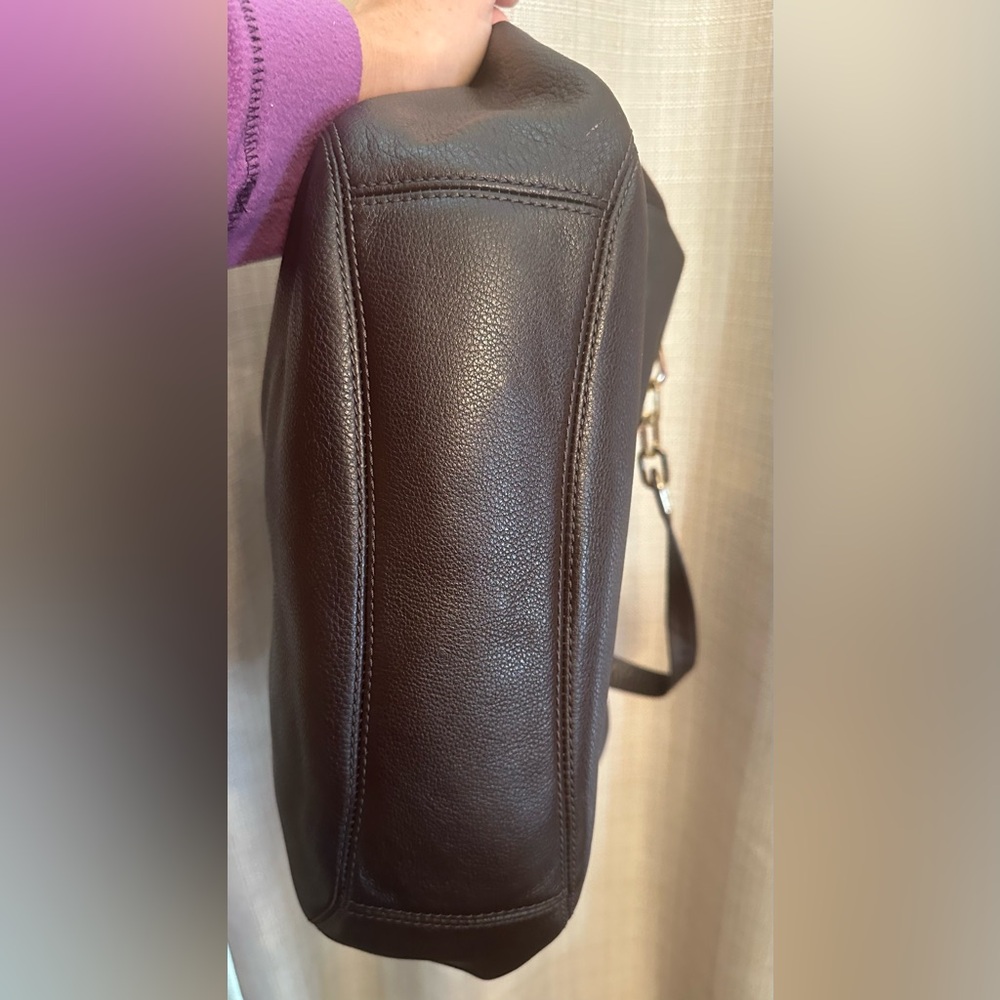 Michael Kors Brown Leather Shoulder Bag - Picture 9 of 11